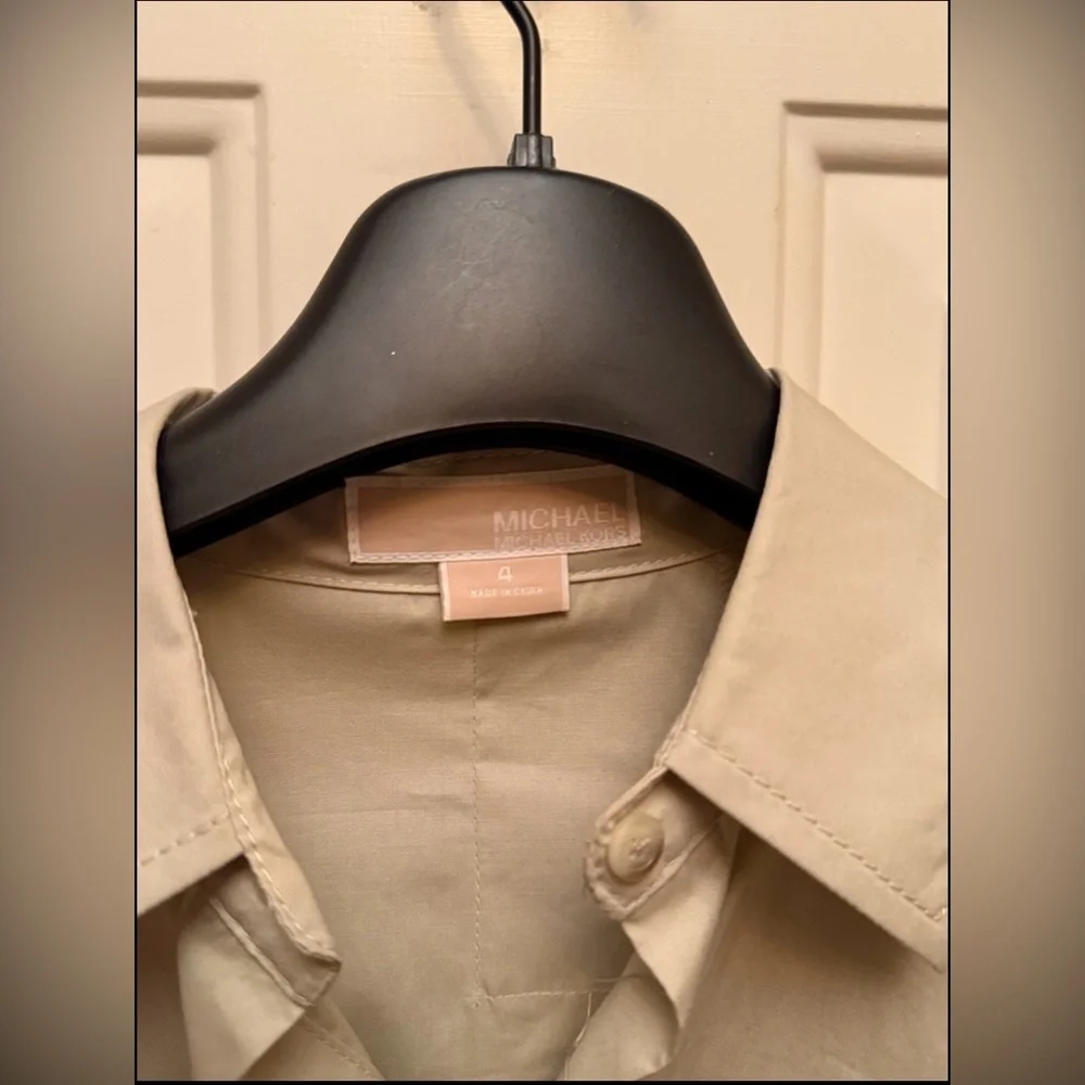 Michael Kors Tan Safari Dress